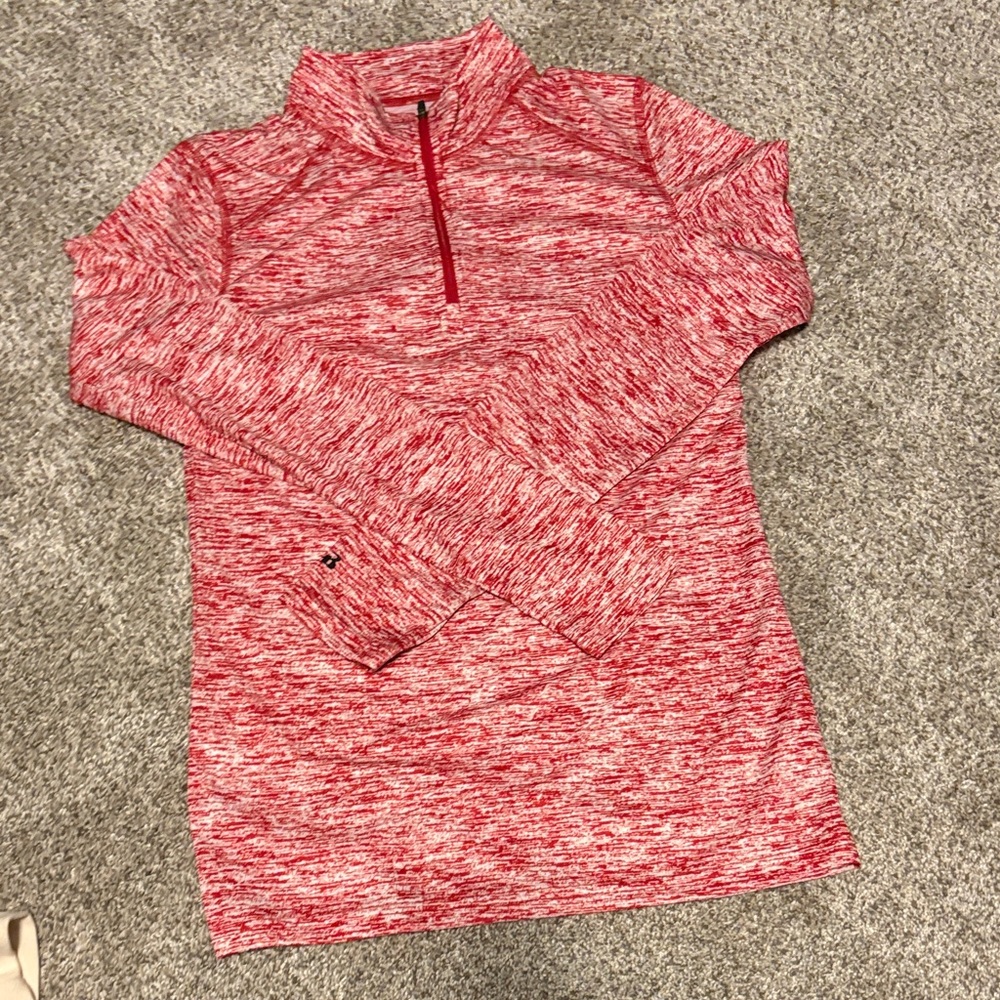 Women's Red Quarter-Zip Jacket